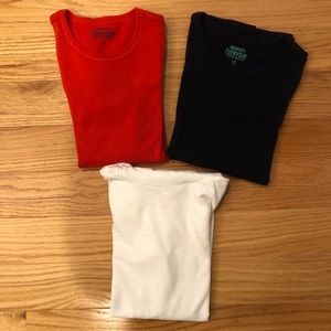 3-pack Crewcuts girls long-sleeve tees, Size 12